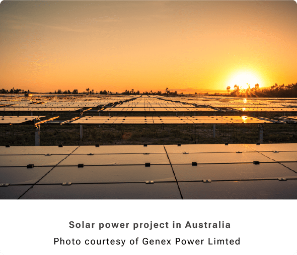 Solar power project in Australia