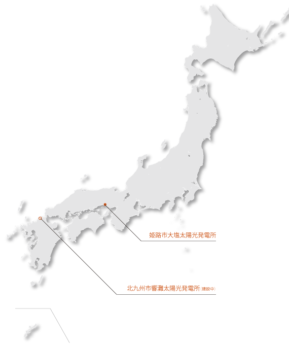 太陽光発電事業地図