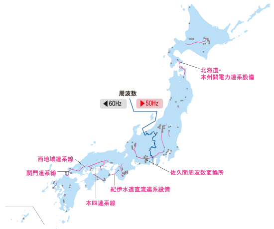 送変電事業地図