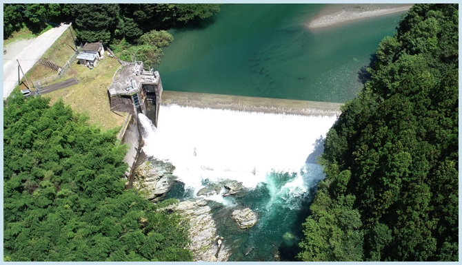 汗見取水ダム(高知県）