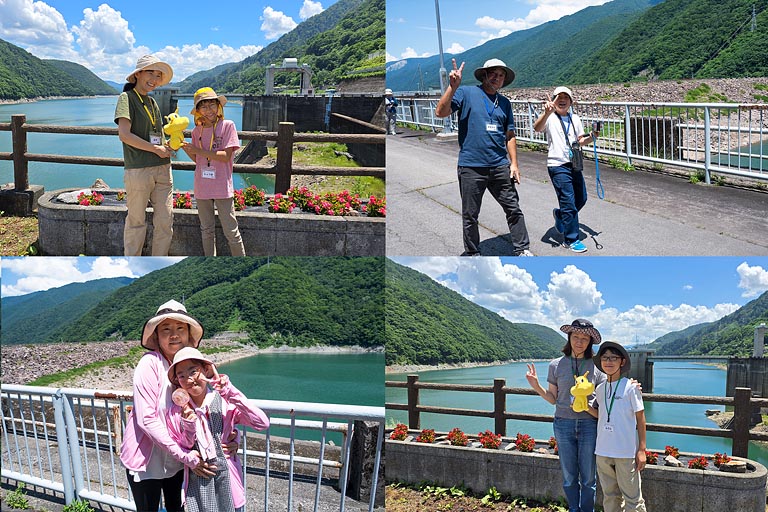 絶景の前で記念撮影