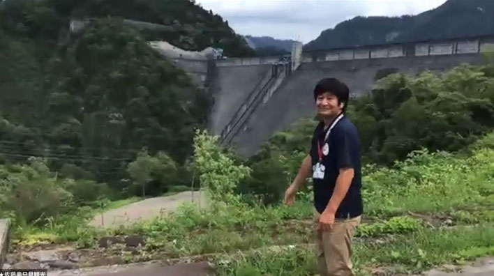 奥只見ダムからのライブ中継