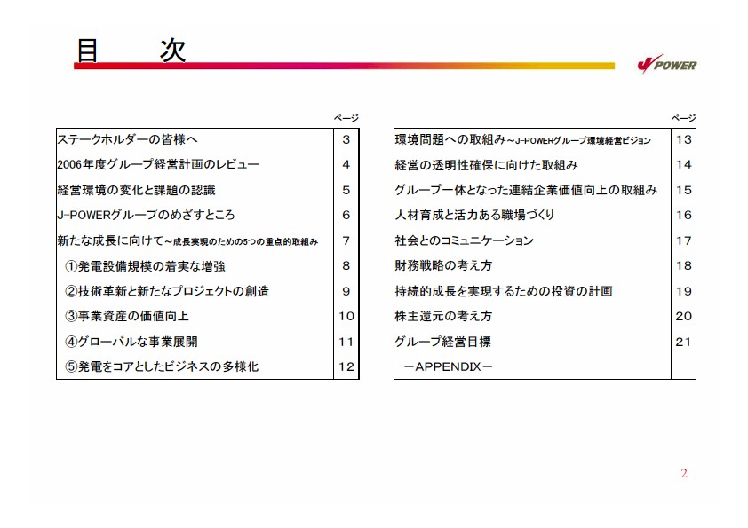 2007年度経営計画説明会資料プレゼン資料