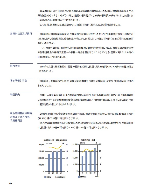 2003年版アニュアルレポート P41