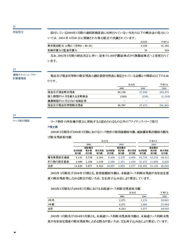 2004年版アニュアルレポート P46