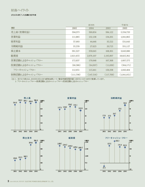 2005年版アニュアルレポート P6