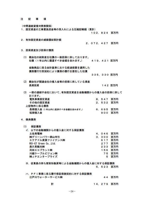 平成18年3月期 中間決算要旨 P26