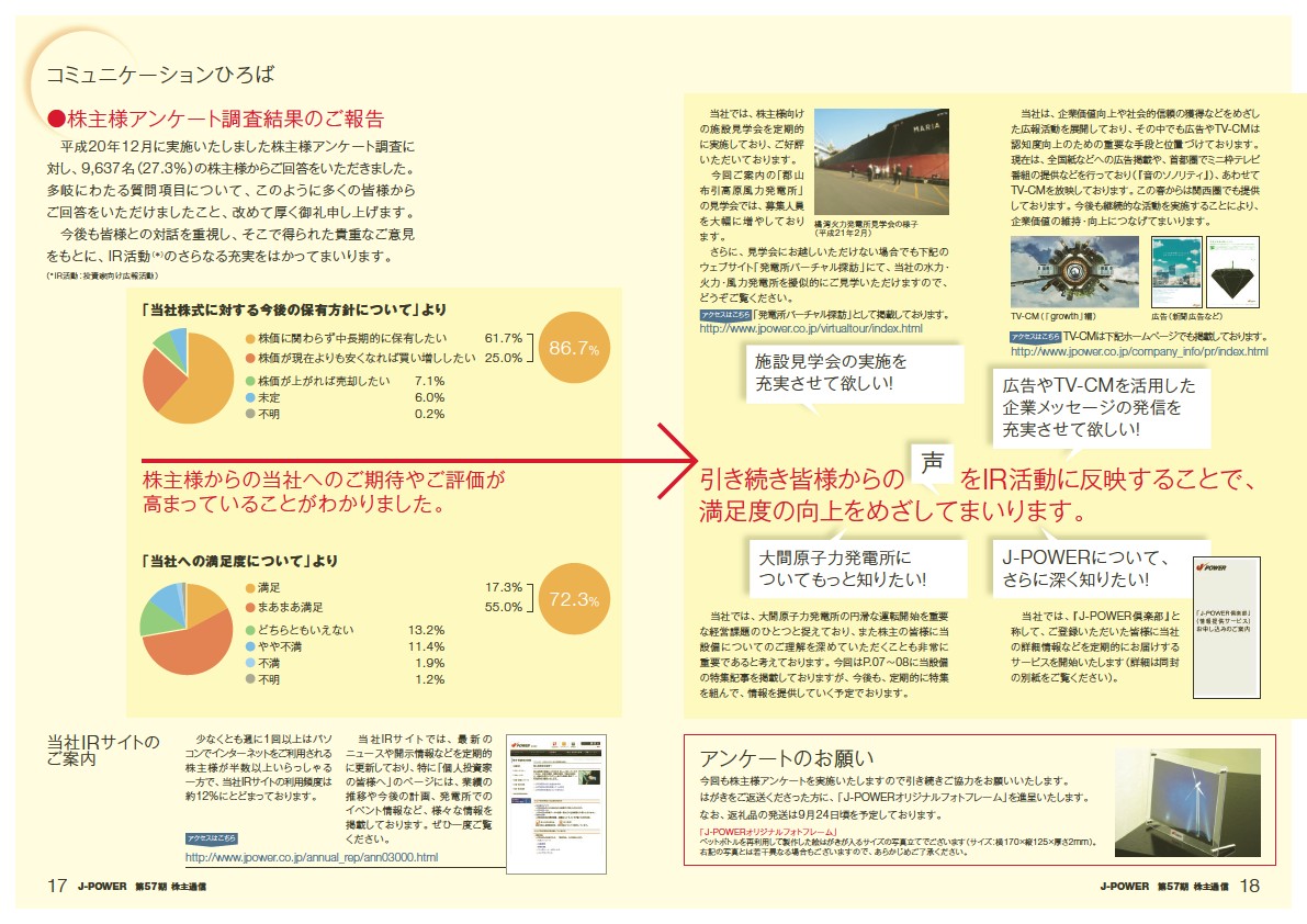 J-POWER第57期株主通信