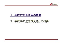 平成18年3月期 決算説明会資料 P3