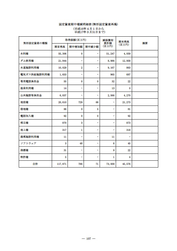 平成16年度有価証券報告書 P110