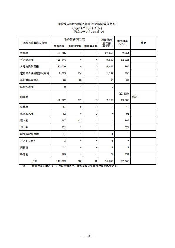 平成18年度 有価証券報告書