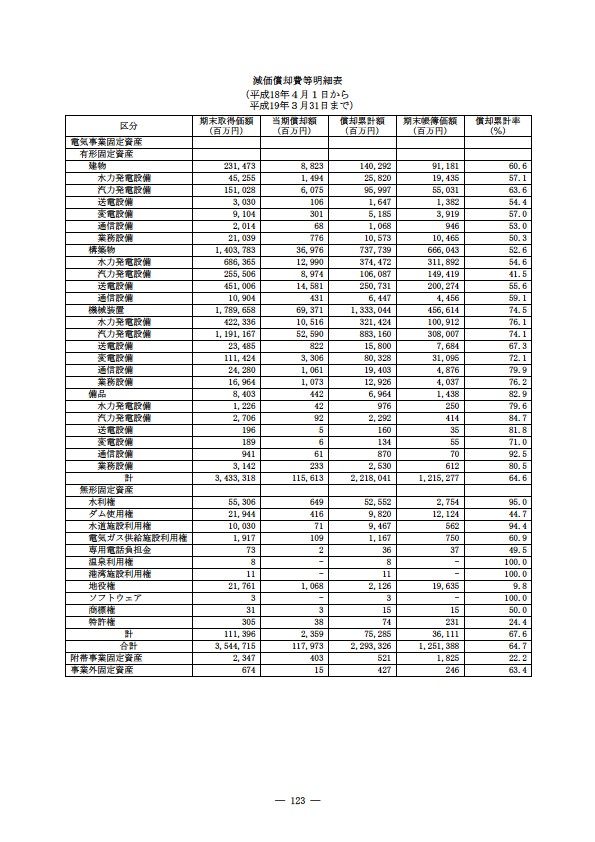 平成18年度 有価証券報告書