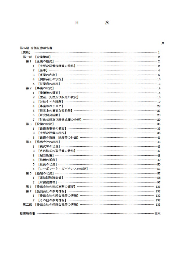 平成18年度 有価証券報告書