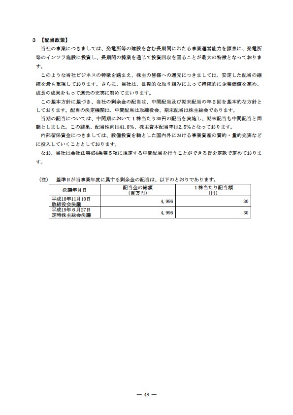 平成18年度 有価証券報告書