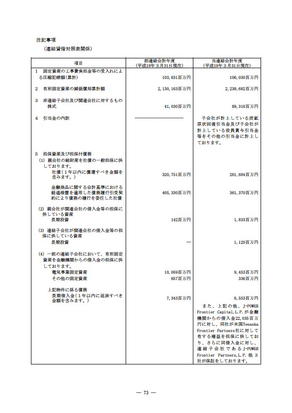 平成18年度 有価証券報告書