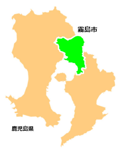 霧島市位置図