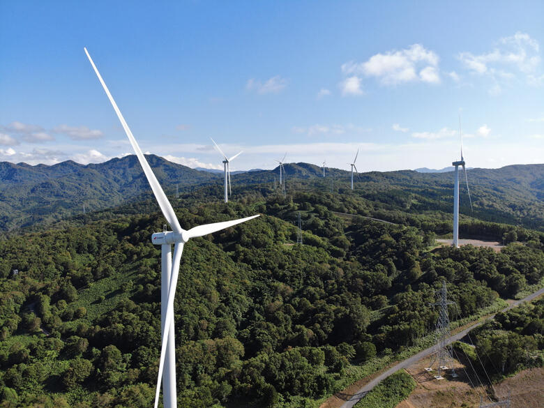 参考：隣接する上ノ国第二風力発電所（2024年5月18日営業運転開始）