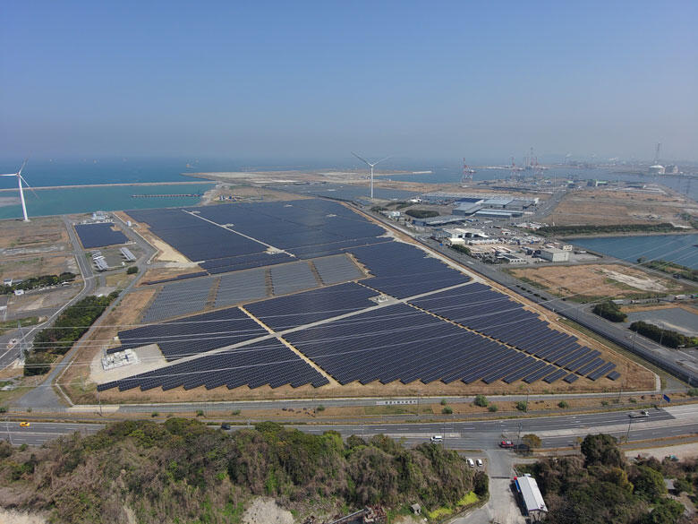 ドローンによる空撮写真
