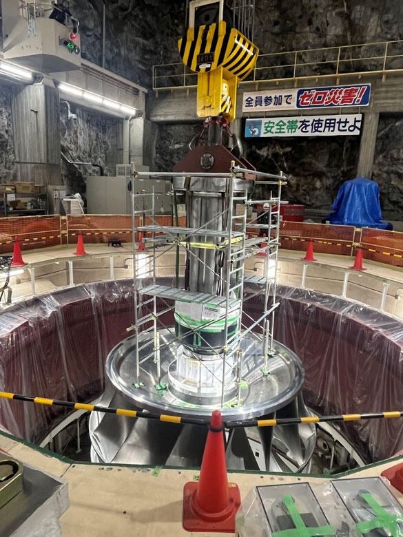 水車ランナ吊り込み状況