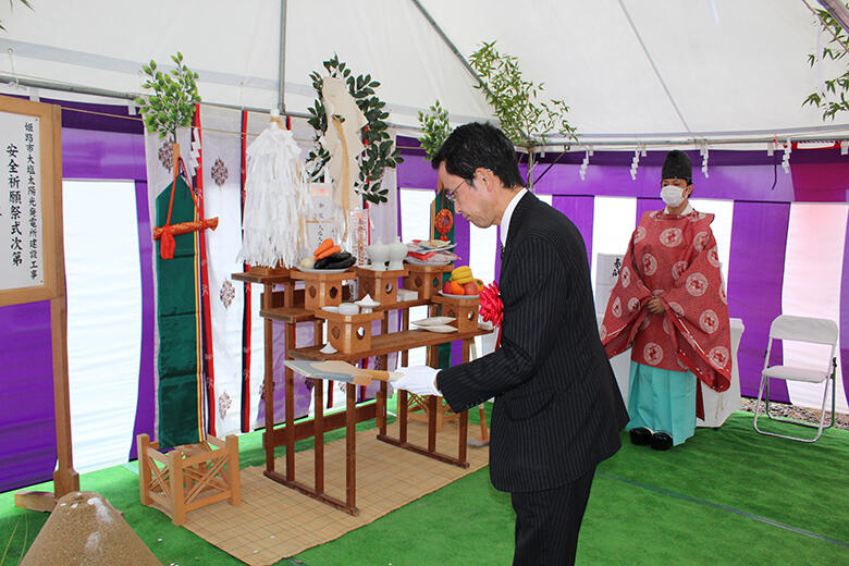 安全祈願祭の様子