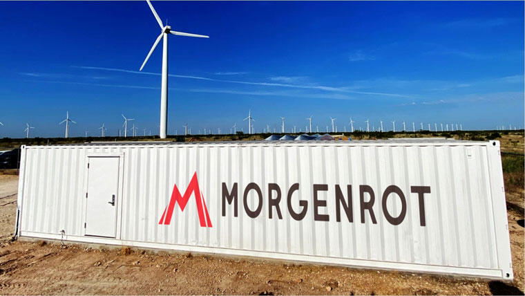 コンテナ型データセンター（モルゲンロット社所有のコンテナを元にしたイメージ）