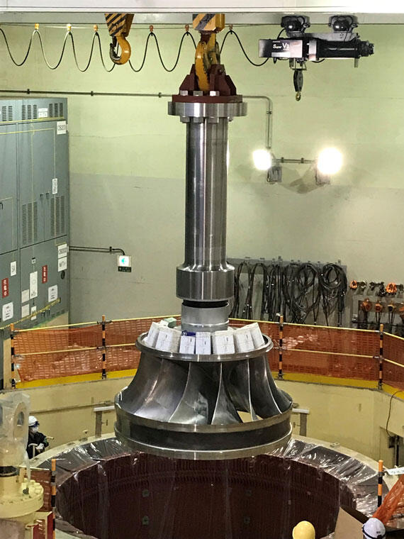 水車ランナ吊り込み