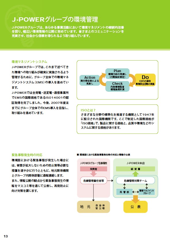 2007J-POWERグループ環境への取り組み