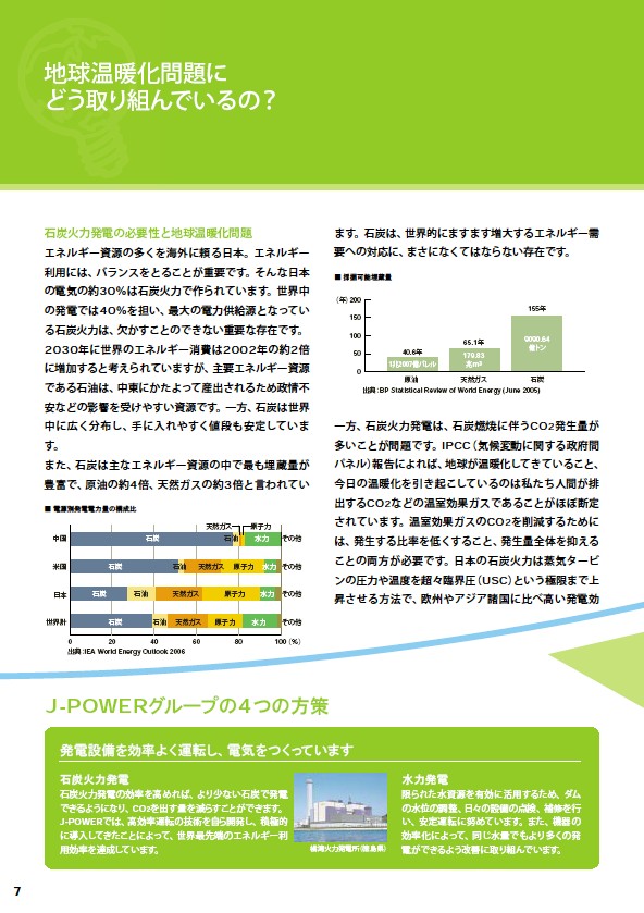 2007J-POWERグループ環境への取り組み